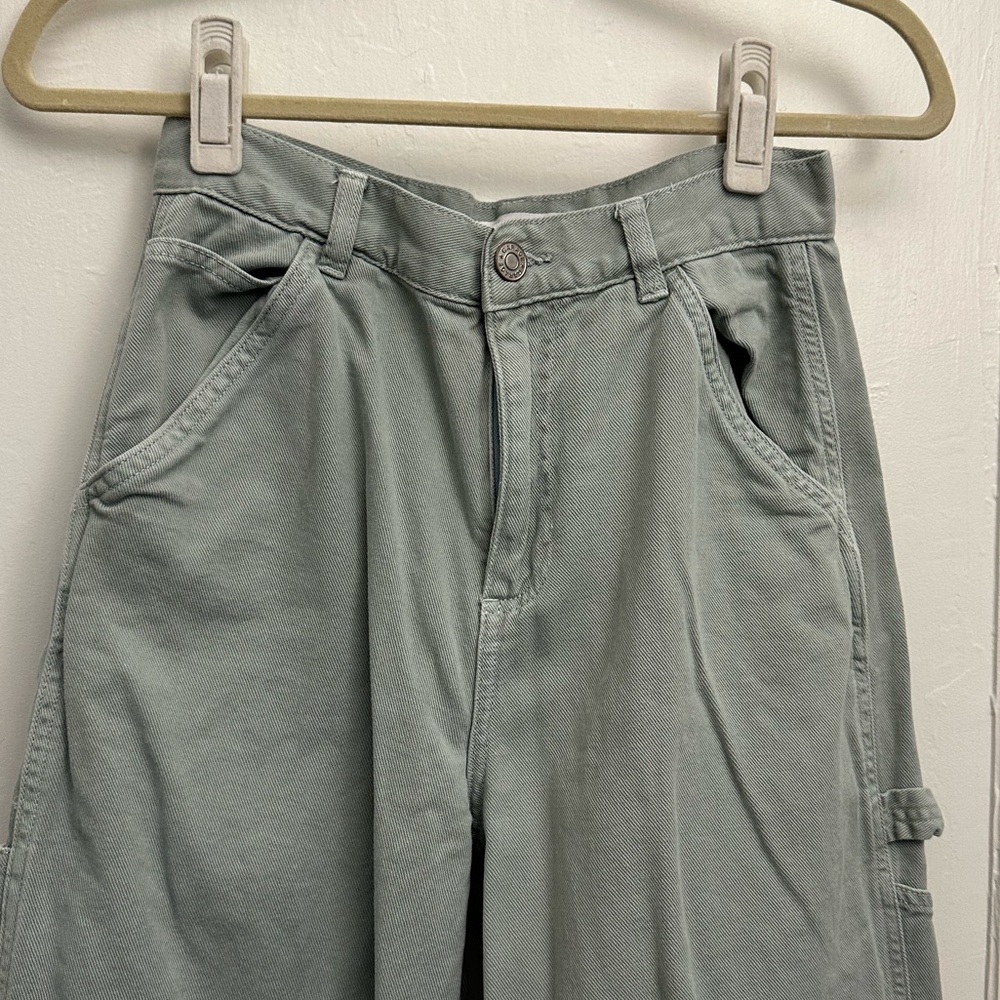 Garage light green cargo jean pants *Size 3*